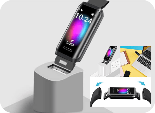 LIFEBEE GT Band 2021 Smartwatch Fitness Tracker smart band uomo donna con Alexa smart band smartwatch con saturimetro e cardiofrequenzimetro