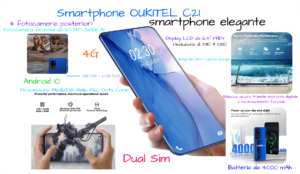 Offerta Smartphone economico Smartphone OUKITEL C21 (2020) Dual Sim 4G 6.4 pollici