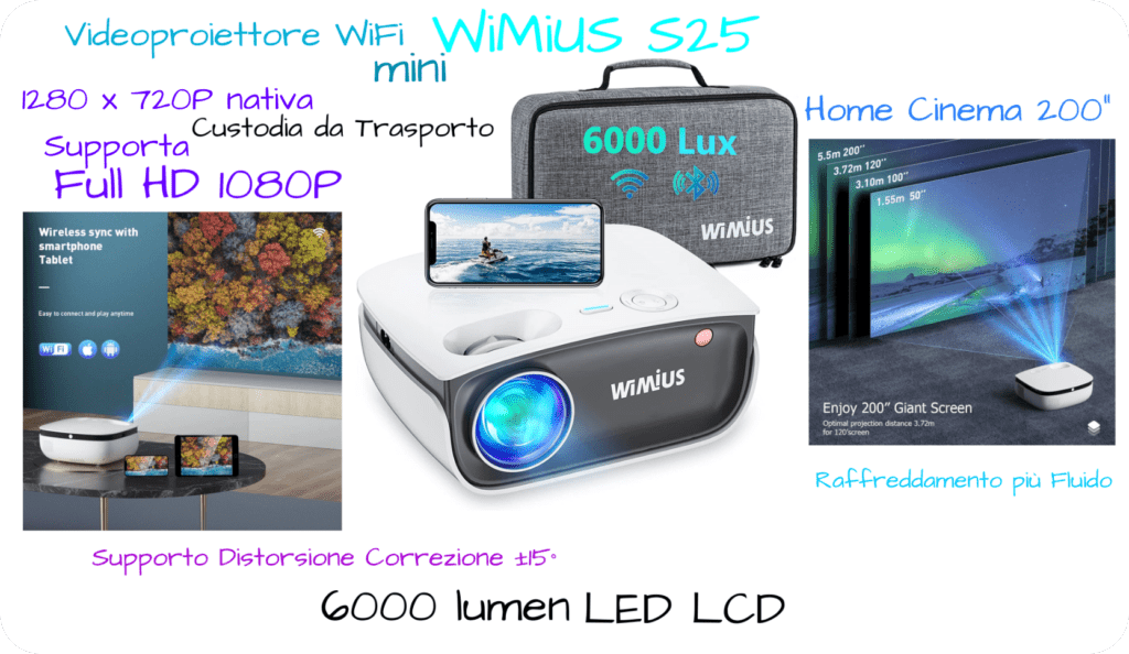offerta videoproiettore-wimius-s25-mini-6000-lumen
