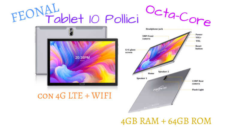 Tablet 10 Pollici 4G LTE + WIFI Octa-Core