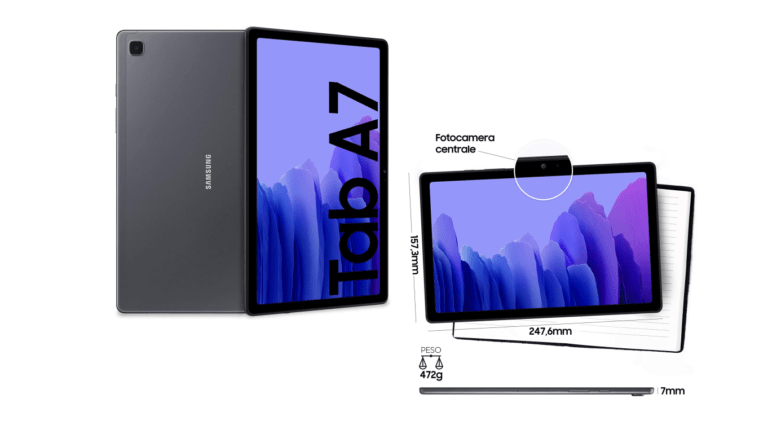 Samsung Galaxy Tab A7, il Tablet dal Design sottile e moderno è in OFFERTA!