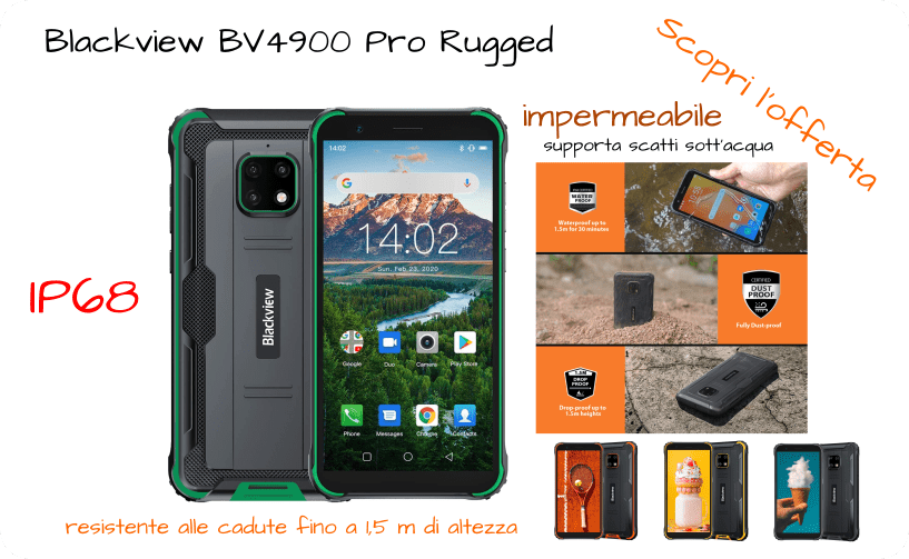Blackview BV4900 Pro Rugged Smartphone indistruttibile