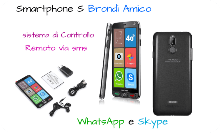 Smartphone per anziani Smartphone S Amico Brondi